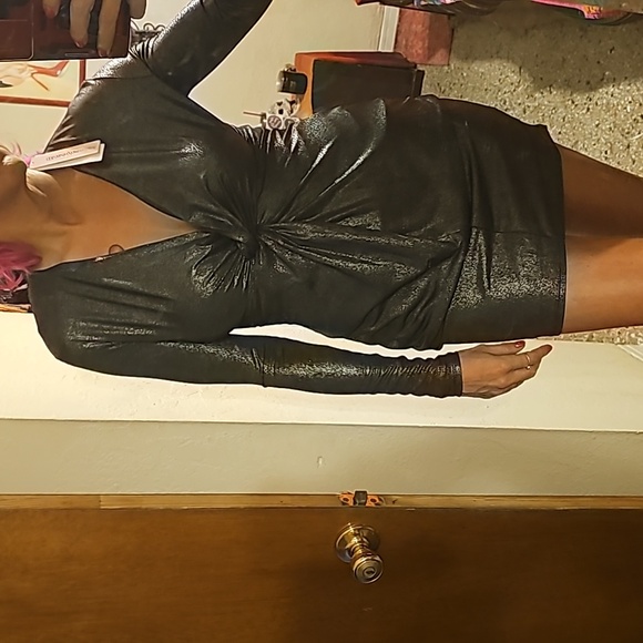 Aqua shimmer black dress - Picture 7 of 7